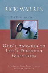 God’s Answers to Life’s Difficult Questions – Rick Warren, 0310326923, paperback