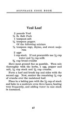 1915 The Suffrage Cook Book 244 Pages