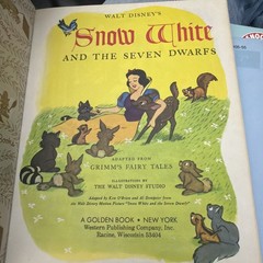 Vintage A Little Golden Book Snow White And The Seven Dwarfs 103-52 #4365