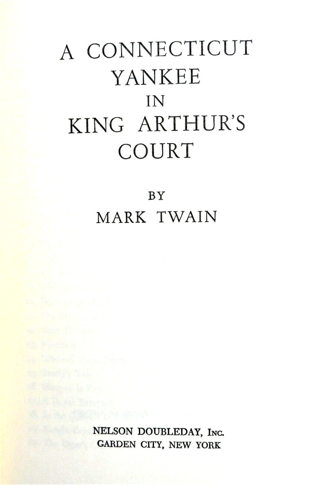 A Connecticut Yankee In King Arthur’s Court by Mark Twain 1969 HC Doubleday