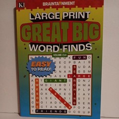 2 LARGE PRINT GREAT BIG Word Finds Kappa Puzzle Books Volumes 214 & 215 NEW