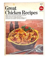 Family Circle Great Chicken Recipes Cookbook Vintage 1969-168 pages. See Video