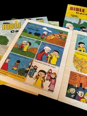 RARE Complete 16 BIBLE STORY CARTOONS by Norman E. Lynch BOX SET 1970’s 1st Ed