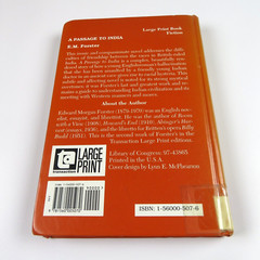 A PASSAGE TO INDIA by E.M. Forster, 1999 Hardcover- LARGE PRINT