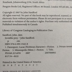 John Sandford Rules of Prey Series HC/BJ/1st Ed. 1st Pnt) 4 Book Lot Like New