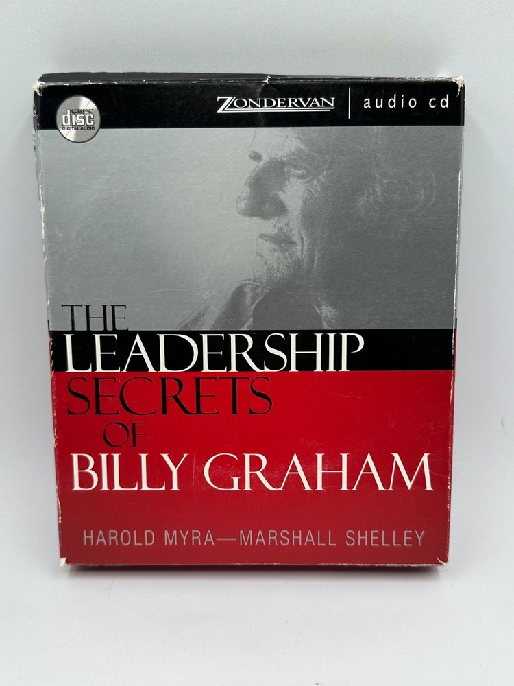 The Leadership Secrets of Billy Graham 10 CDS Audio Book Zondervan used complete