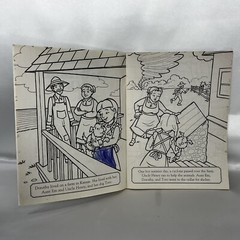 The Wizard Of Oz Coloring Story Book 4 Sheets Color Stickers