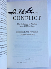 Conflict (Signed) The Evolution of Warfare 1945 to Gaza, David Petraeus Trade PB