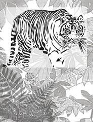 Coloring Book save the Tigers 108 Pages 8.5 x 11 for All Ages Best Tigers book