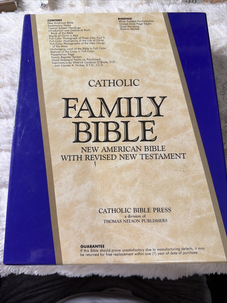 Family Bible by Thomas Nelson Publishing Staff (1987, Hardcover) Bx3