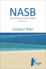 Compact NASB Bible Black LeatherTex 1995 Edition – Pocket Reference