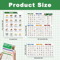 Set of 3 Kidney Friendly Food List Chart, Renal Diet Meal Plan & CKD Stage 3