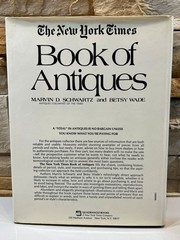 The New York Times Book of Antiques Marvin D. Schwartz Betsy Wade 1972 HCDJ