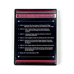 PROFESSIONAL STAGE HYPNOTIST BOOTCAMP 15 DVD Hypnosis Workshop Instant Induction