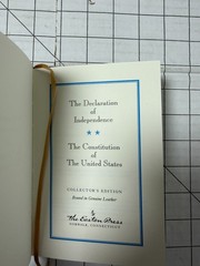 The Declaration of Independence & The Constitution Easton Press Leather