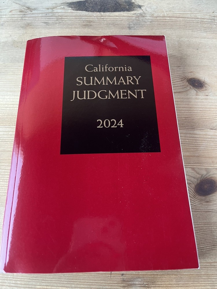 CEB California Summary Judgment 2024