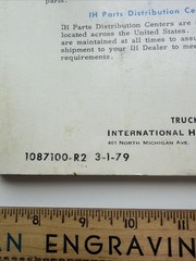 International S Series Operator’s Manual