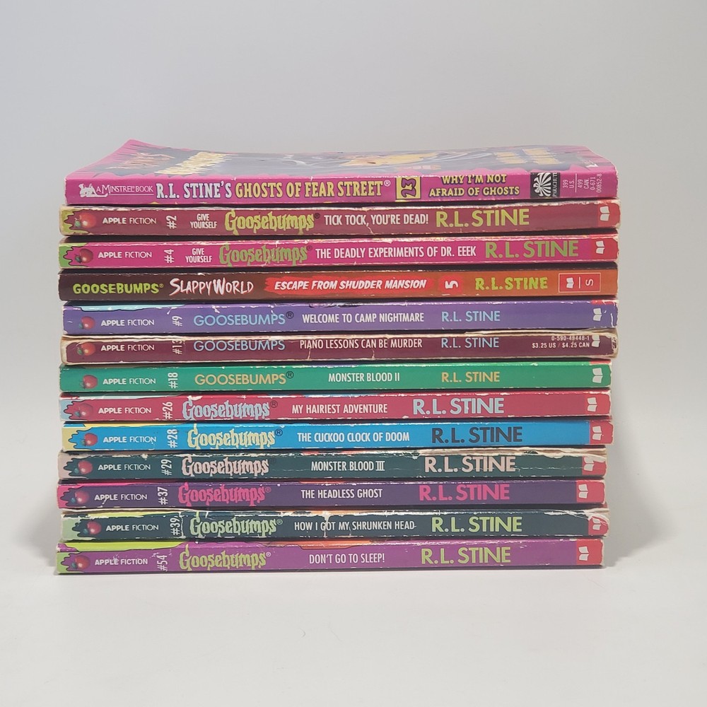 Goosebumps Paperbacks Lot of 13 Books 1st Printings 1990s-2000s