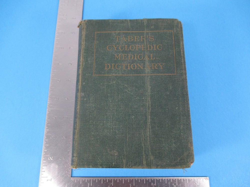 1944 Taber’s Cyuclopedic Medical Dictionary Hardcover Book 109 Pages