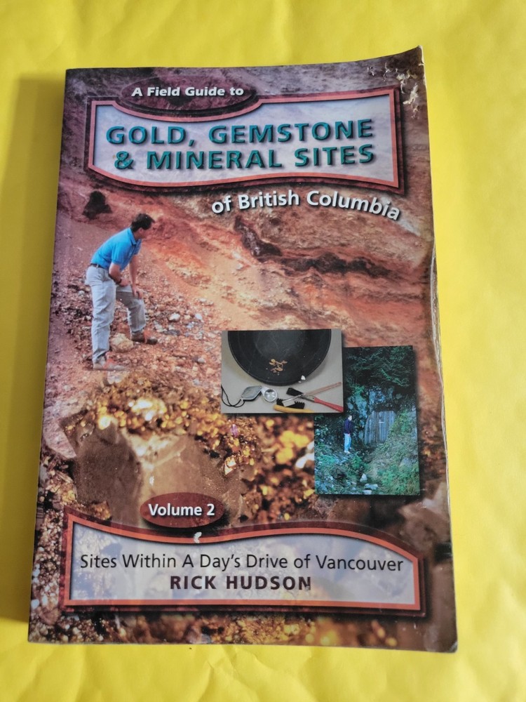 Gold, gemstones, and Mineral Sites Book, 291 Pages. Vintage