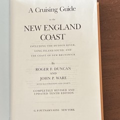 A Cruising Guide New England Coast Duncan & Ware HC 10th Ed Illustrated Putnam