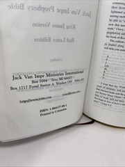 Jack Van Impe Prophecy Bible KJV 1999 Imitation Leather Red Letter Clean Pages