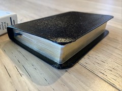 Vtg World Pocket New Testament Psalms Bible KJV Genuine Bonded Leather M89 NEW