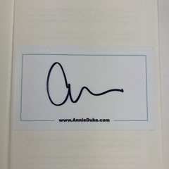 SIGNED Quit : The Power of Knowing When to Walk Away by Annie Duke (2022, HC)