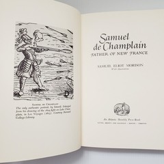 Samuel De Champlain Book Father of New France Samuel Eliot Morison 1972 Vintage