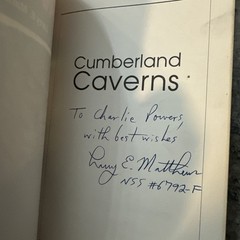 Signed Cumberland Caverns by Larry E. Matthews (1989, Trade Paperback)