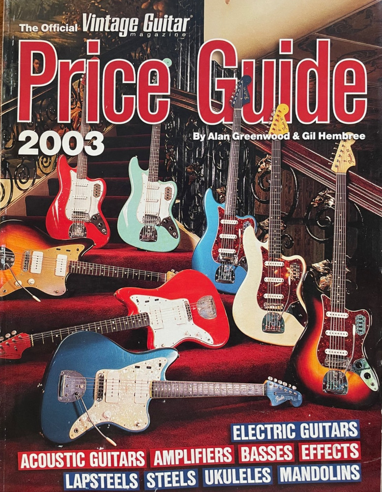 The Official 2003 Vintage Guitar Magazine Price Guide 342 Pages! Book