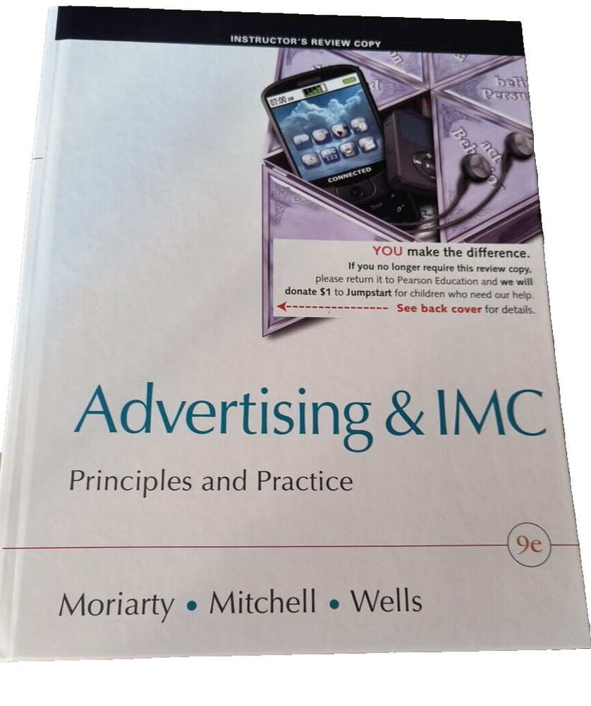 ADVERTISING & IMC PRINCIPALS AND PRACTICE By Sandra Moriarty & Nancy Mitchell VG