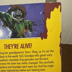 Goosebumps Scarecrow Walks At Midnight TRUE 1st Print Bookmark R.L. Stine #20