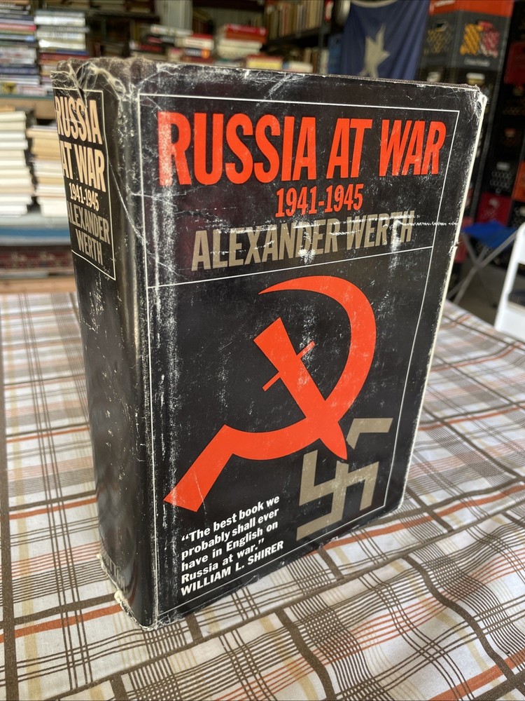Russia at War 1941-45 by Alexander Werth (1964 Dutton HCDJ 100 pages, Illustrat)