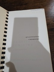 QUANTITATIVE CHEMISTRY: A Laboratory Text, Jurg Waser 1964 PB, 435 pages