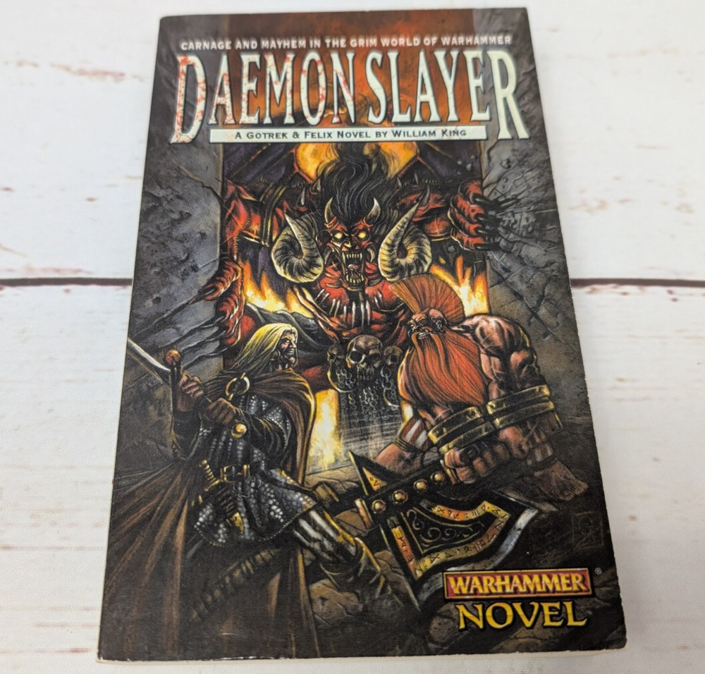 Daemon Slayer Gotrek Warhammer Fantasy Novel William King 1st US Edition GW BL