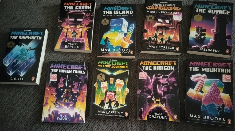 The Official Minecraft Novels: 9 Books Collection Set – Ages 7-11 – Paperback