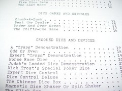 Gambling Tricks with Dice Nick Trost Book 1975 30 pages Free Shipping