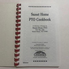 Sweet Home PTO Community Cookbook Texas Morris Press Spiral Bound
