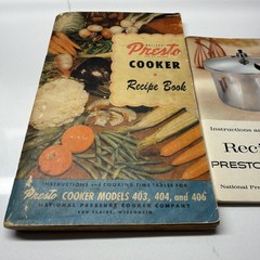 Presto Pressure Cooker Recipe Books Lot – Models 403 404 406 & 1960s VTG Manuals