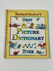 Richard Scarry LARGE Golden Books Hardcovers, Lot Of 7, Preowned