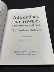 Adirondack Fire Towers by Martin Podskoch, 2005, Signed 1st Edition, Paperback