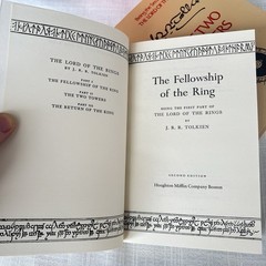 THE LORD OF THE RINGS by J.R.R. Tolkien 1965 3 Volume Box Set 2nd Ed 1st Print