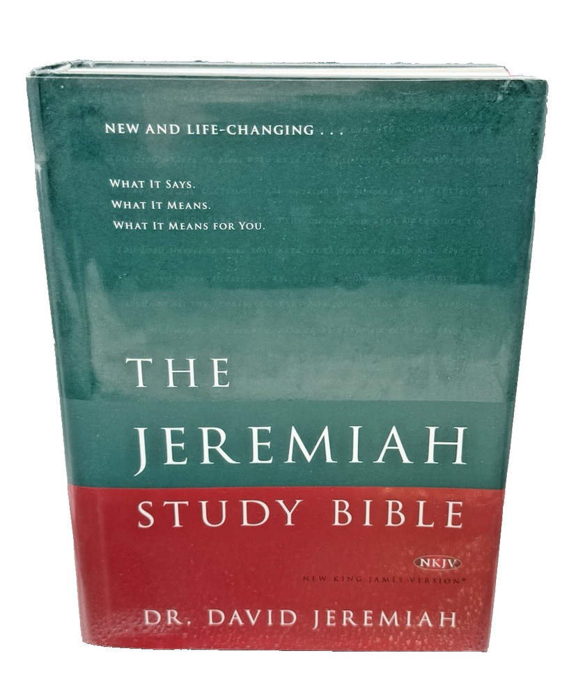 Jeremiah Study Bible NKJV HC Book New King James Version Signed by Author LOOK