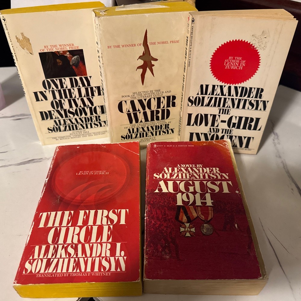 Lot 5 PB Aleksandr Solzhenitsyn The First Circle, August 1914 Bantam …..