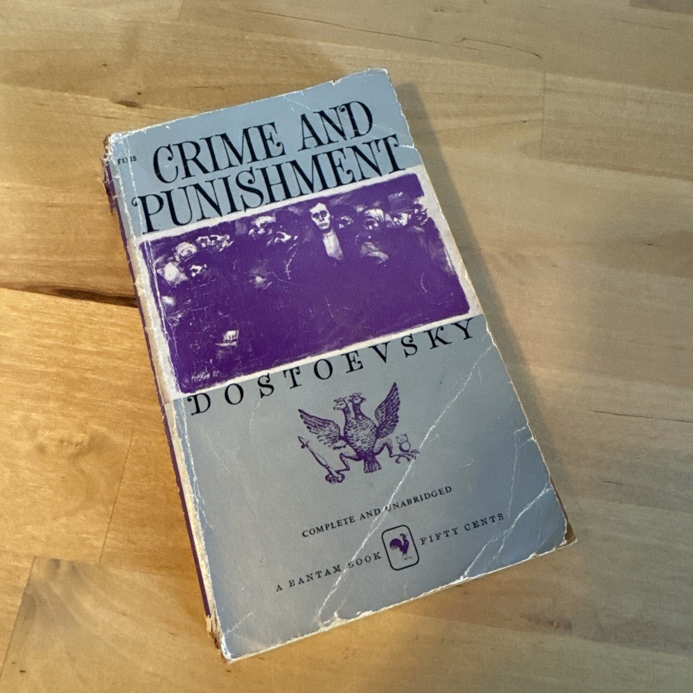 Crime and Punishment Fyodor Mikhailovich Dostoevsky 1958 A Bantam Book