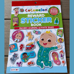 Cocomelon Reward Sticker Book with Learning Activity Pages 500+ Stickers