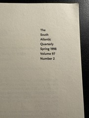 Psycho-Marxism Marxism Psychoanalysis SAQ 1998 Zizek Badiou Duke PB
