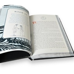 2-Book Set: THE ILLUSTRATED ILIAD & ODYSSEY by Homer Hardcover Deluxe Classics