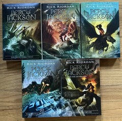 Complete Series Box Set PERCY JACKSON 1-5 Rick Riordan Lot